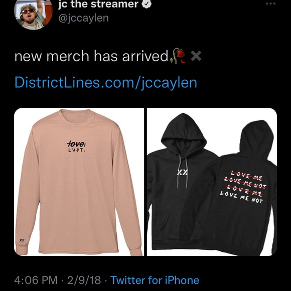 Jc Caylen “l̶o̶v̶e̶ lust.” merchandise long sleeve - Picture 6 of 6